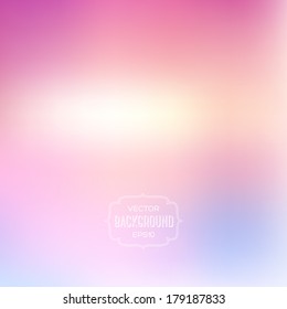 Vector abstract pink blurry background