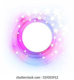 Vector Abstract Pink Circle, Good idea for greeting cards, invitations, banners. Free place for your text