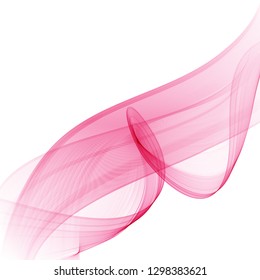 Vector Abstract pink curved lines background. Template brochure design. eps10
