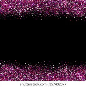 Sparkle Black And Pink Glitter Background - canvas-isto