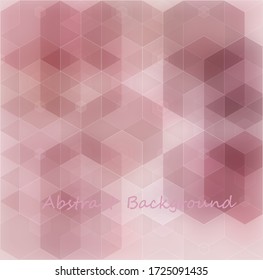 Vector abstrakt rosa Hexagonen geometrischen Hintergrund. Vorlage für Broschüren
