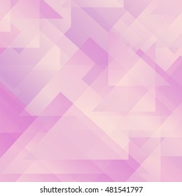 Vector Abstract Pink Pattern. Geometric Pink Futuristic Background