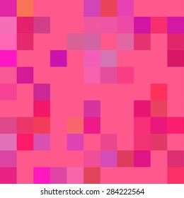 Vector abstract pink pixel art background