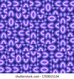 Vector abstract pink and purple pattern with geometric random shapes, organic lines, stripes, waves, circles and dots. Geometric print for sporty fashion. Mid century design background for home decor.