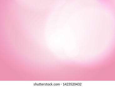 Vector abstract pink sky background with blur bokeh light effect