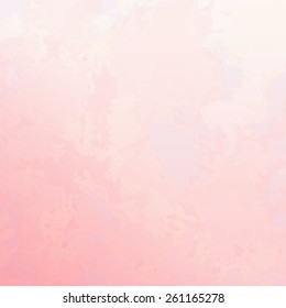 Vector Abstract Pink Watercolor Background With Subtle Grunge Texture