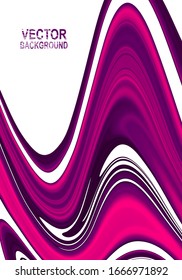 Vector abstract pink waves background. Background design for poster, flyer, cover, brochure.