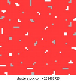 Vector abstract pixel art background