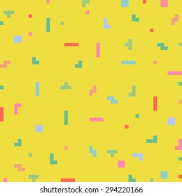 Vector abstract pixel art background