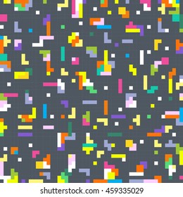 Vector abstract pixel art background