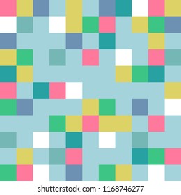 Vector abstract pixel art pattern background template
