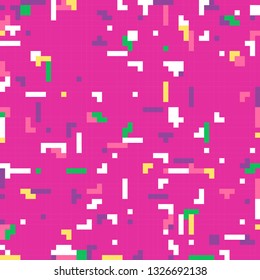 Vector abstract pixel art pattern background template
