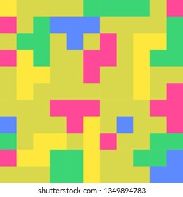 Vector abstract pixel art pattern background template