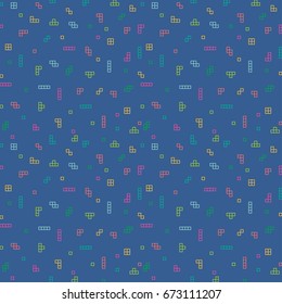 Vector abstract pixel art pattern background template