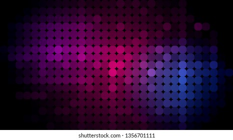 Vector abstract pixel or geometric pattern background. Illustration of squares with color blue blurred gradient background. Vector multicolor mosaic or rectangular background design for wallpaper