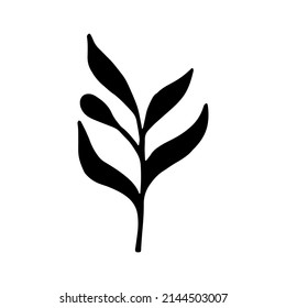 Vector abstract plant single element for decoration and design