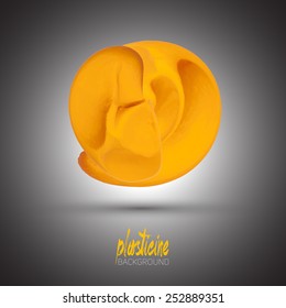 Vector abstract plasticine brush background