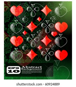 the vector abstract play card background eps 10