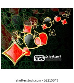 the vector abstract play card background eps 10