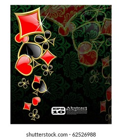 the vector abstract play card background eps 10