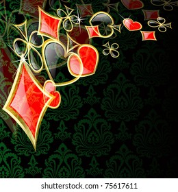 the vector abstract play card background