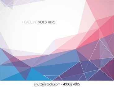 Vector of abstract polygon and background