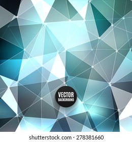 Vector abstract polygon background. High quality design element. Eps10