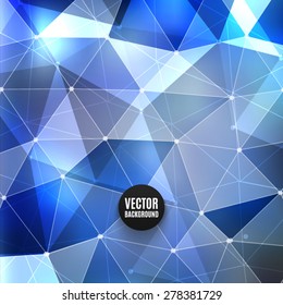 Vector abstract polygon background. High quality design element. Eps10