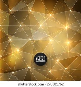 Vector abstract polygon background. High quality design element. Eps10