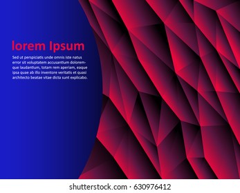 Vector abstract polygon triangle background