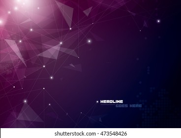 Vector of abstract polygonal background