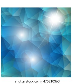 Vector abstract polygonal background