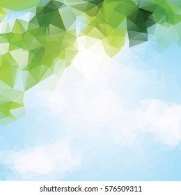 Vector abstract polygonal background