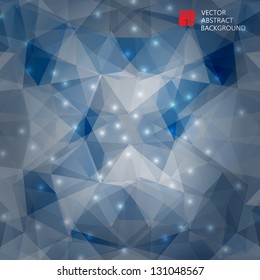 vector abstract polygonal background, design template