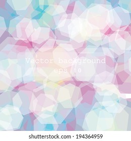 Vector abstract polygonal background,pink/blue/yellow