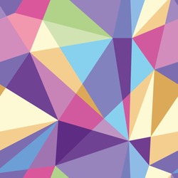 Vector Abstract Polygonal Colorful Pattern. Seamless Pattern Can Be Used For Wallpaper, Pattern Fills, Web Page Background, Surface Textures.