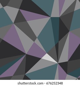 Vector abstract polygonal dark pattern. Seamless pattern can be used for wallpaper, pattern fills, web page background, surface textures.