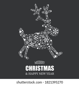 Vector abstract polygonal geometric christmas symbol.