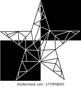 Estrella abstracta geométrica abstracta vectorial
