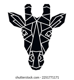 Vector abstract polygonal geometric wild animal