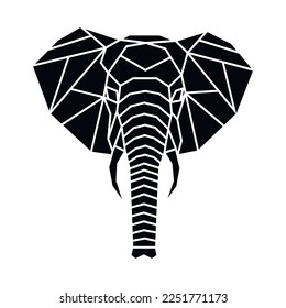 Vector abstract polygonal geometric wild animal