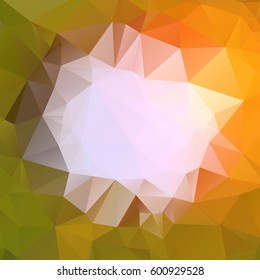 Vector abstract polygonal green background