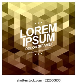 Vector abstract polygonal mosaic background. This texture for the design of brochures, banners and others.
