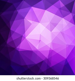 Vector abstract polygonal purple background