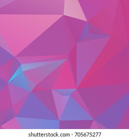 Vector abstract polygonal red and pink background