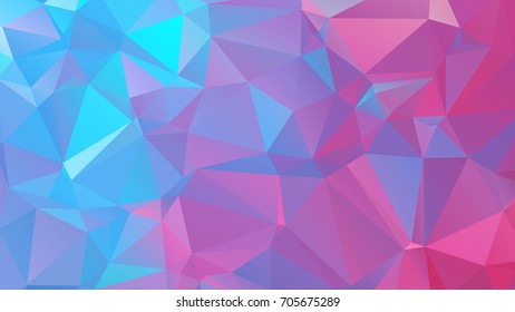 Vector abstract polygonal red and pink background