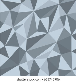Vector abstract polygonal seamless blue background 
