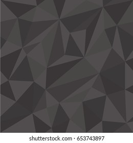 Vector abstract polygonal seamless dark background 