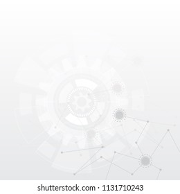 Vector abstract polygonal social network.