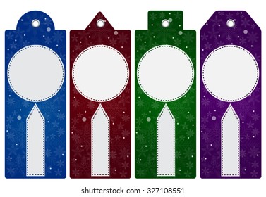 Vector abstract. Price lists, tag. Winter sale.